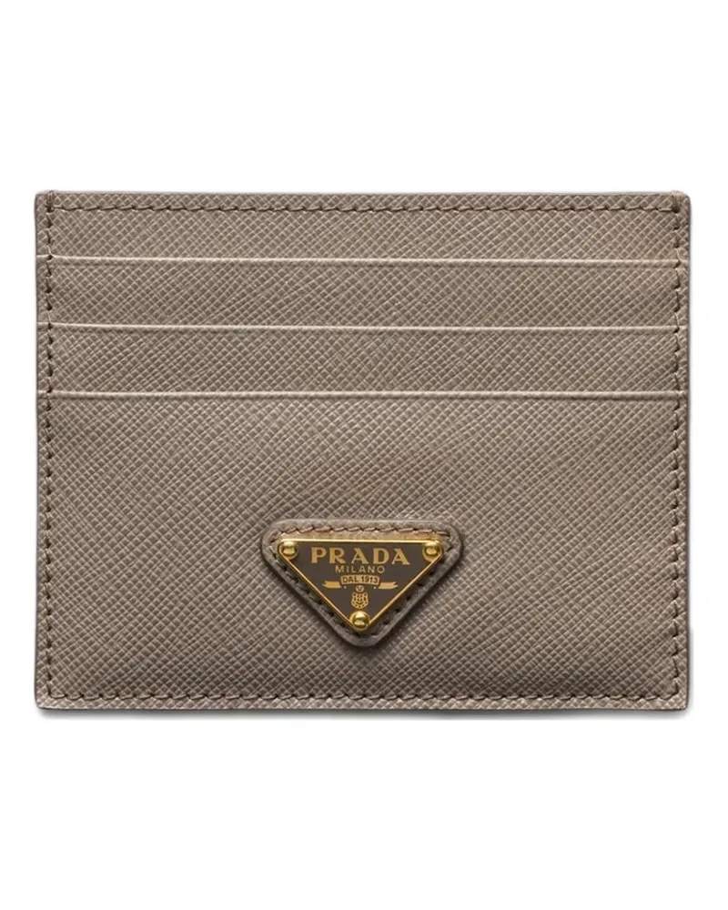 Prada Kartenetui aus Saffiano-Leder - Nude Nude