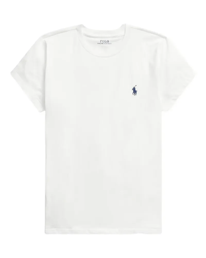 Ralph Lauren T-Shirt mit Logo-Stickerei - Weiß Weiß