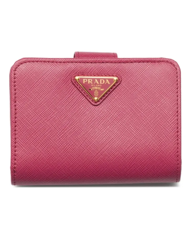 Prada Kleines Portemonnaie aus Saffiano-Leder - Rosa Rosa
