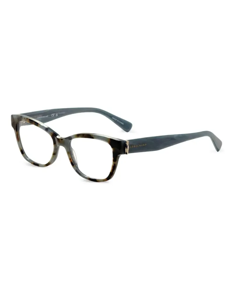 Longchamp Eckige Brille in Schildpattoptik - Braun Braun