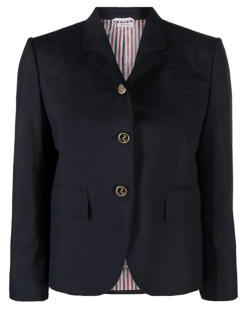 Thom Browne Klassischer Cropped-Blazer - Blau Blau