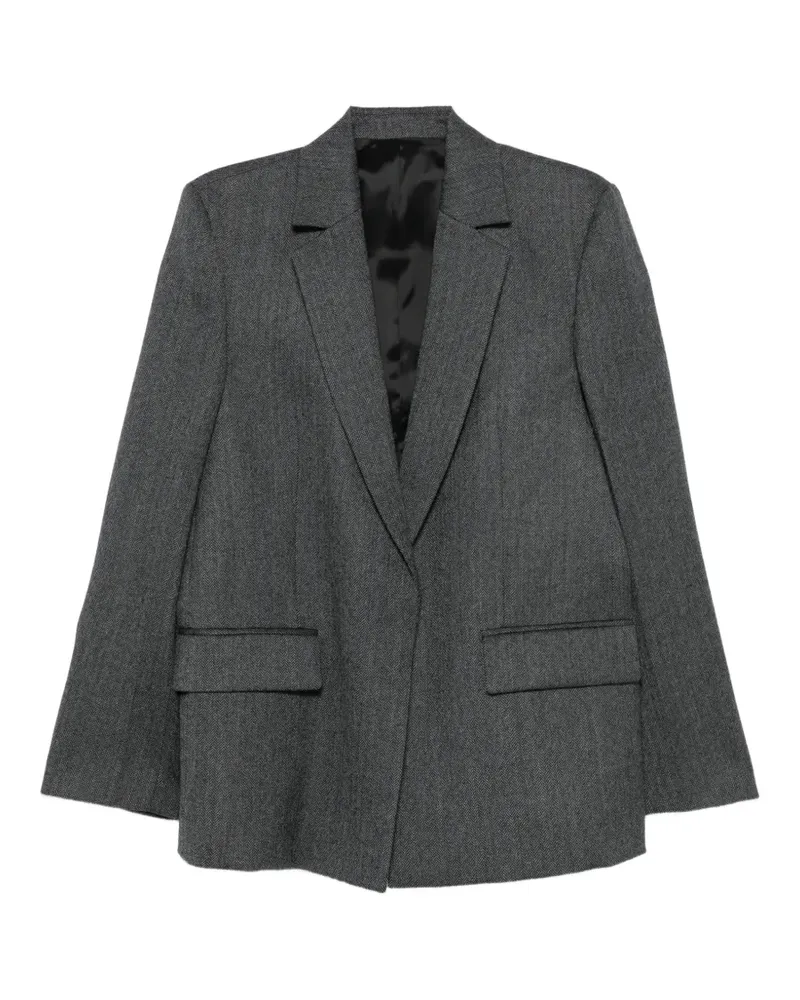 Totême Blazer mit Fischgrätenmuster - Grau Grau