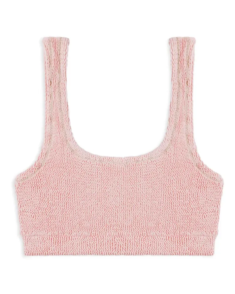 Reina Olga Ginny smocked bikini top - Rosa Rosa