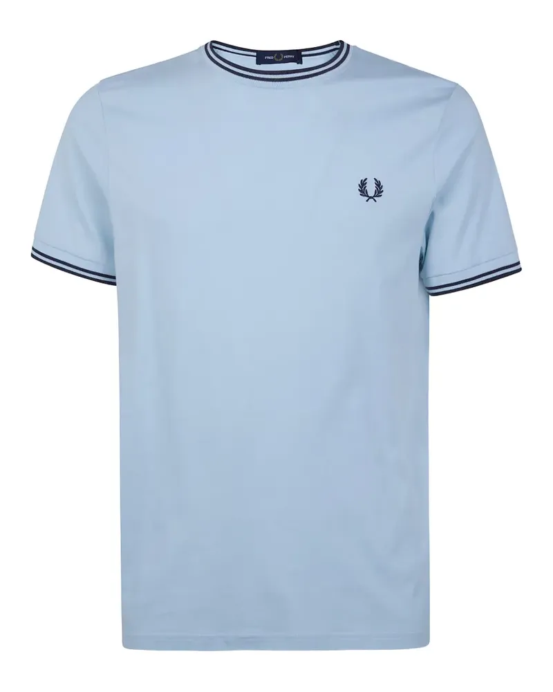 Fred Perry logo-embroidered T-shirt - Blau Blau