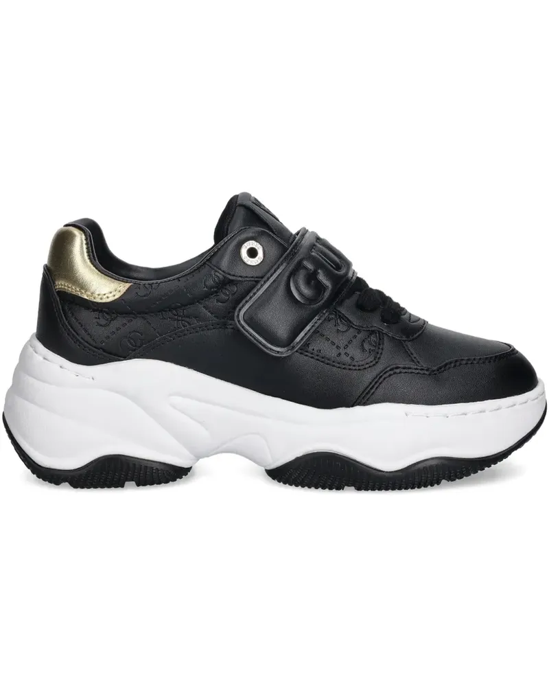 Guess Helinn debossed strap sneakers - Schwarz Schwarz