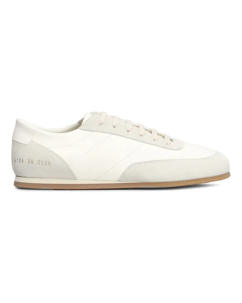 Common Projects Minimal Runner Sneakers mit Einsätzen - Weiß Weiß