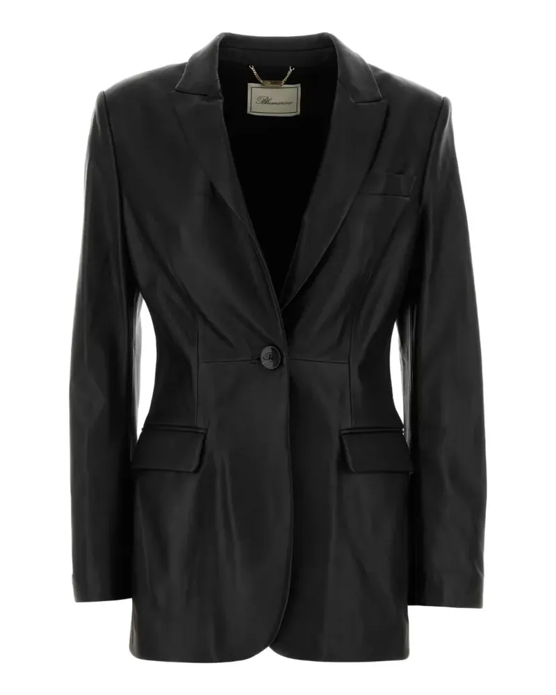 Blumarine leather blazer - Schwarz Schwarz