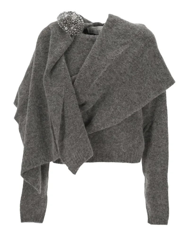 Giuseppe di Morabito Pullover mit Kristallen - Grau Grau