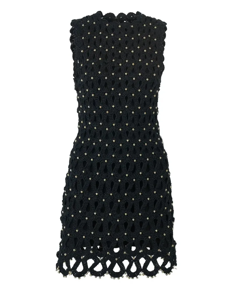 Carolina Herrera New York Gehäkeltes Minikleid - Schwarz Schwarz