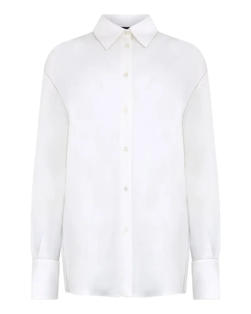 Fabiana Filippi long sleeve collared shirt - Weiß Weiß