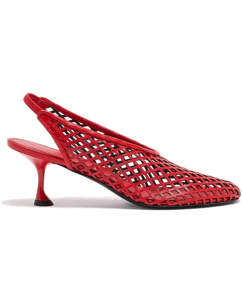Proenza Schouler perforated slingback pumps - Rot Rot