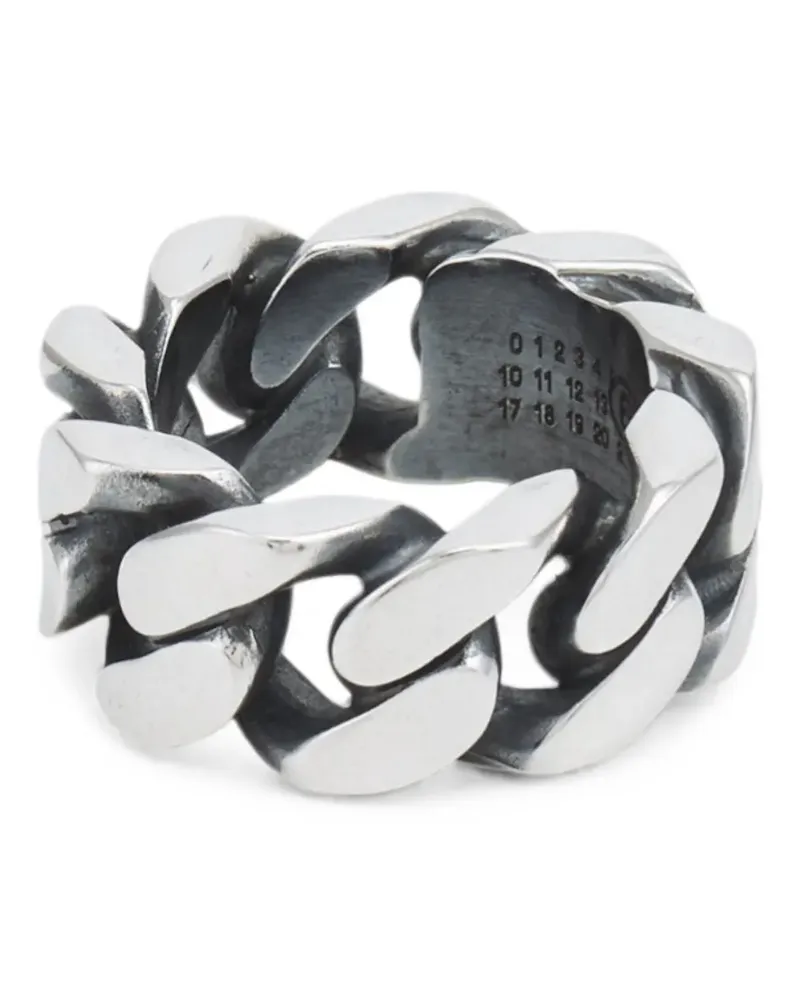 Maison Margiela Heavy Chain Ring - Silber Silber