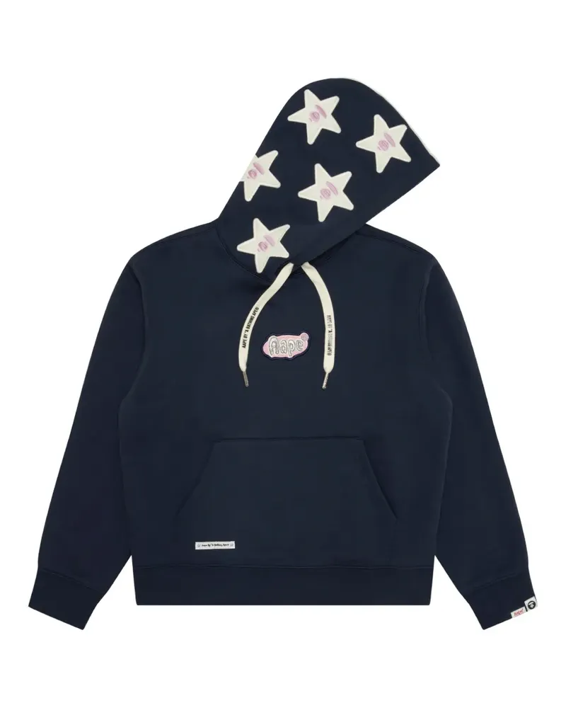 BAPE Hoodie mit Stern-Print - Blau Blau
