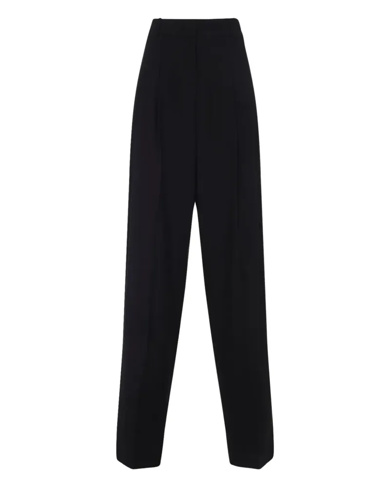 FRANKIE Shop Hose mit Bundfalten - Schwarz Schwarz