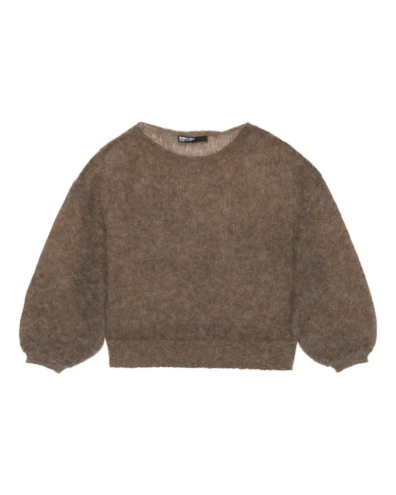 BIMBA Y LOLA Pullover mit Ballonärmeln - Braun Braun