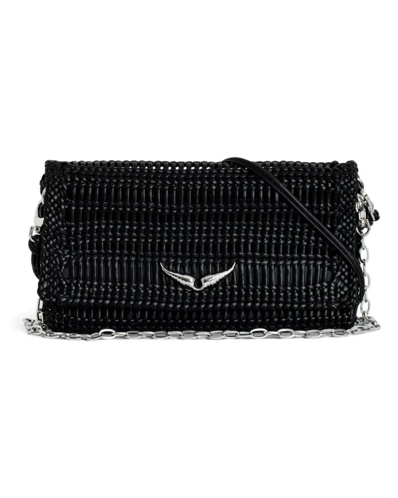 Zadig & Voltaire Mittelgroße Rock Eternal Clutch Schwarz