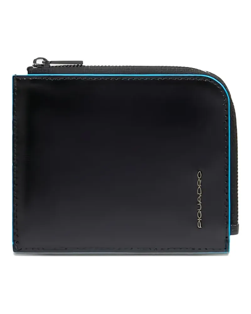 Piquadro zip-up cardholder - Schwarz Schwarz