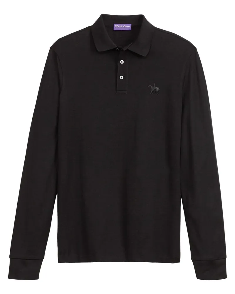 Ralph Lauren Poloshirt mit Logo-Stickerei - Schwarz Schwarz