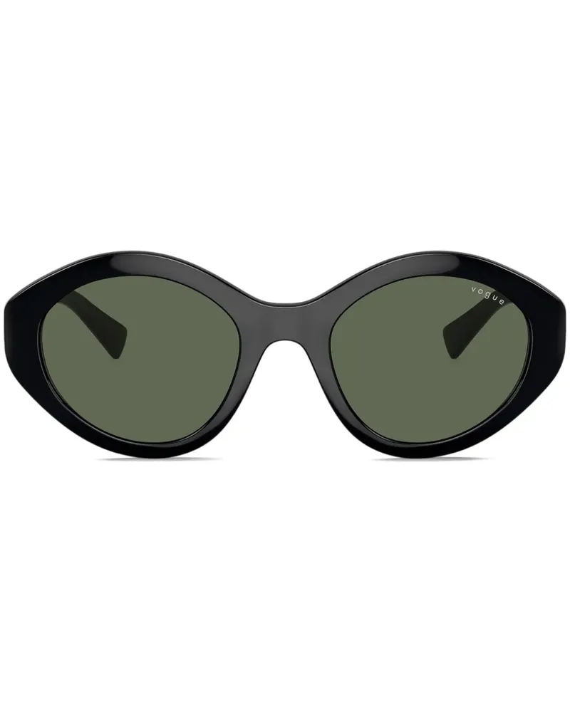Vogue Sonnenbrille mit Oversized-Gestell - Schwarz Schwarz
