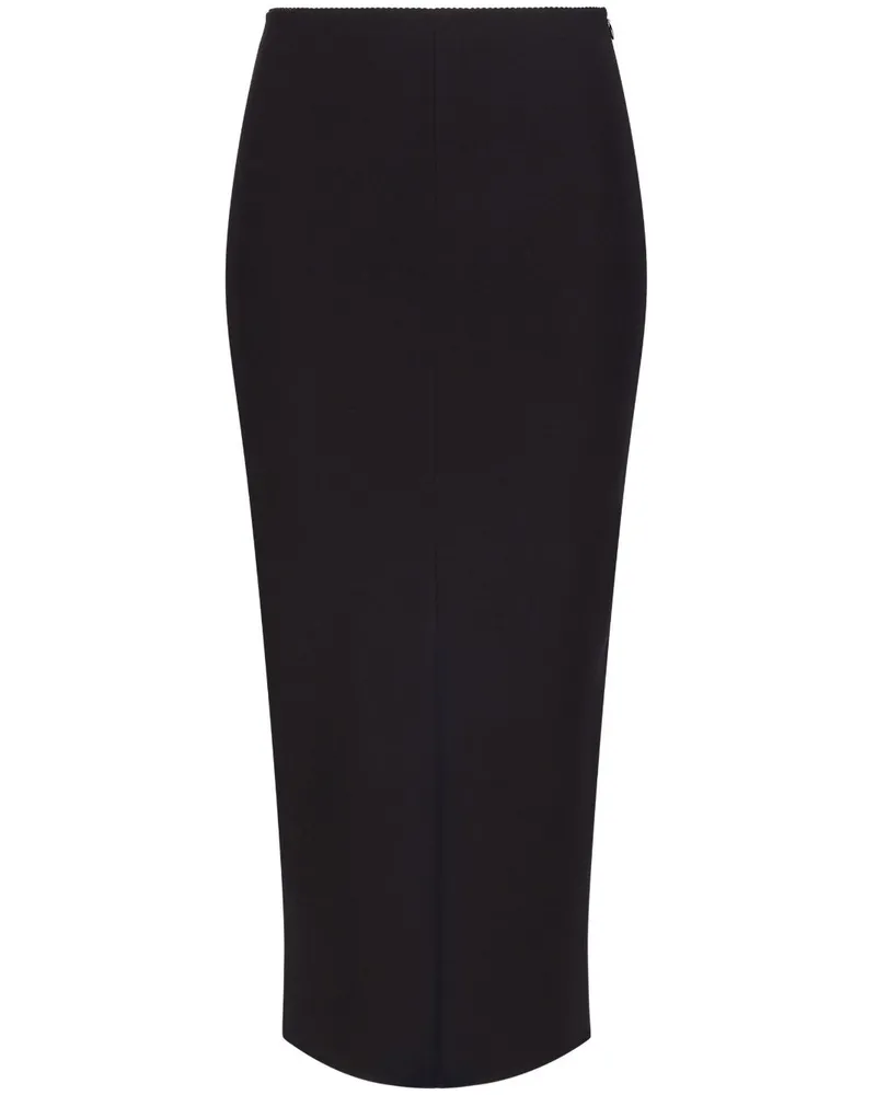 Dolce & Gabbana Bleistiftrock mit hohem Bund - Schwarz Schwarz