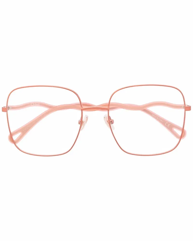 Chloé Brille mit quadratischem Gestell - Rosa Rosa