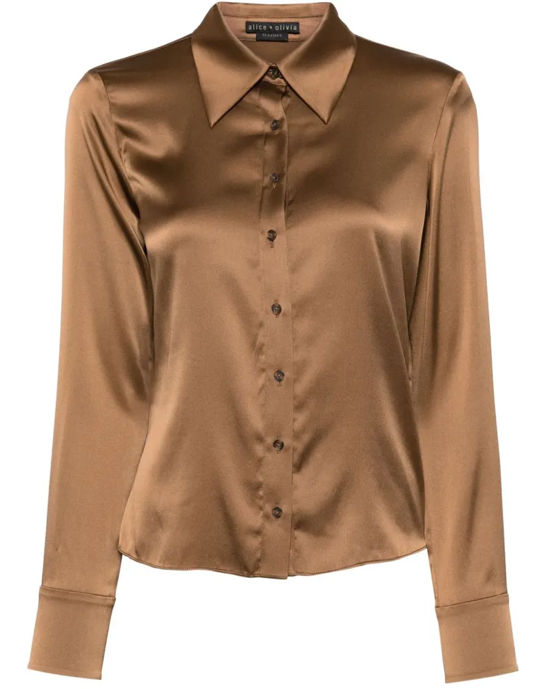 Alice + Olivia Willa Hemd - Braun Braun