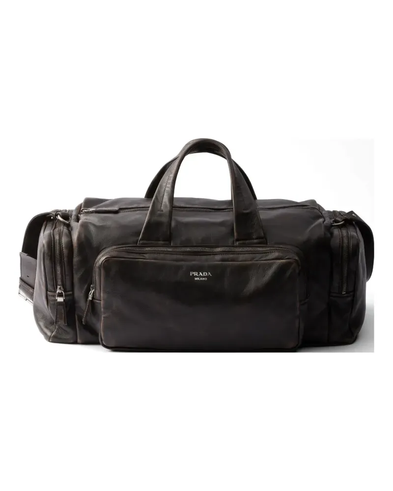 Prada nappa leather duffel bag - Braun Braun
