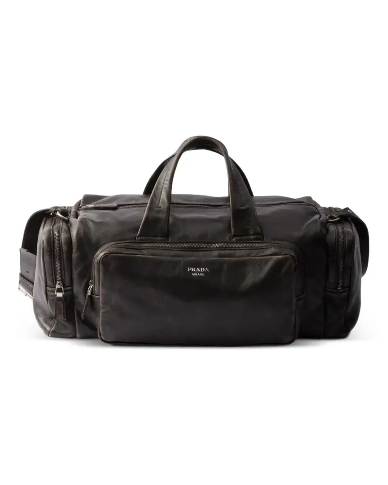 Prada nappa leather duffel bag - Braun Braun