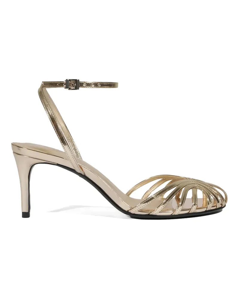 Schutz Liana strappy metallic-effect sandals - Gold Gold