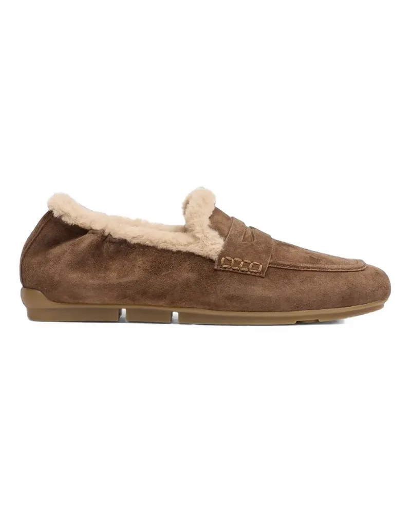 ash Barkley Loafer mit Pelzbesatz - Braun Braun