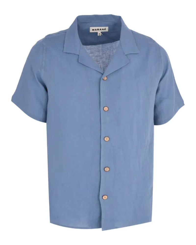 Marané El Gringo Hemd mit Reverskragen - Blau Blau