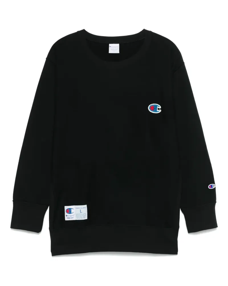 Undercover x Champion Sweatshirt mit Logo-Patch - Schwarz Schwarz