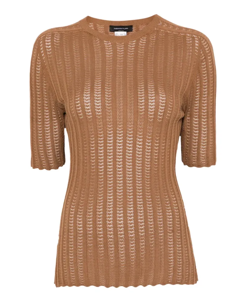 Fabiana Filippi cotton T-shirt - Braun Braun