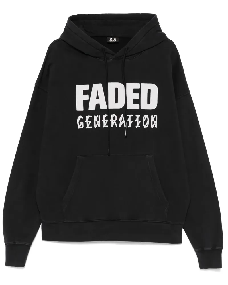 44 LABEL GROUP Faded Gen Hoodie - Schwarz Schwarz