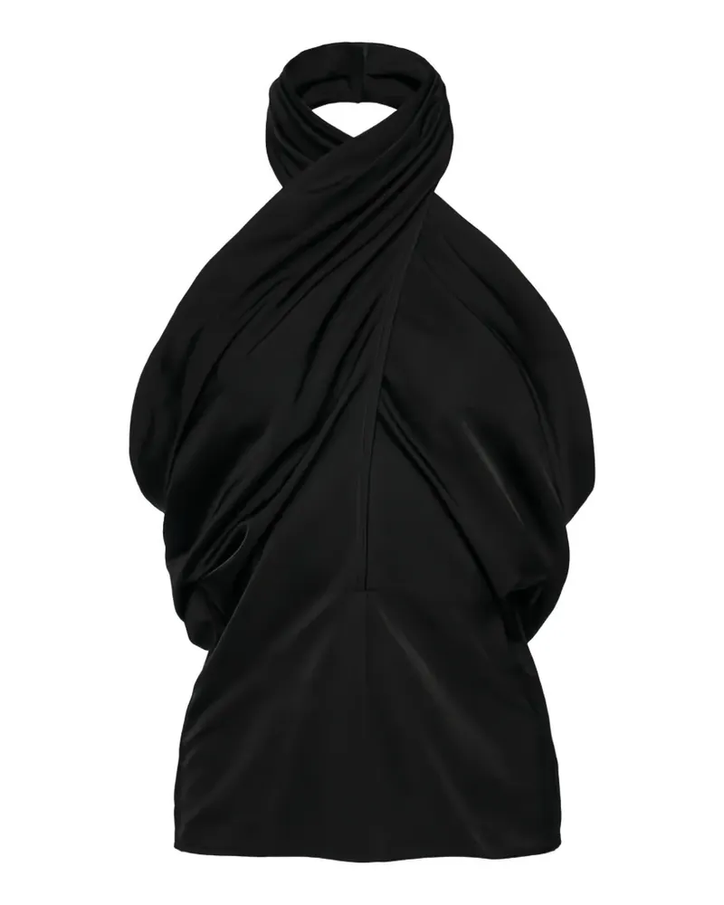 Magda Butrym halterneck top - Schwarz Schwarz