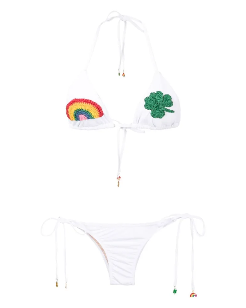 Amir Slama Gehäkelter Bikini - Weiß Weiß