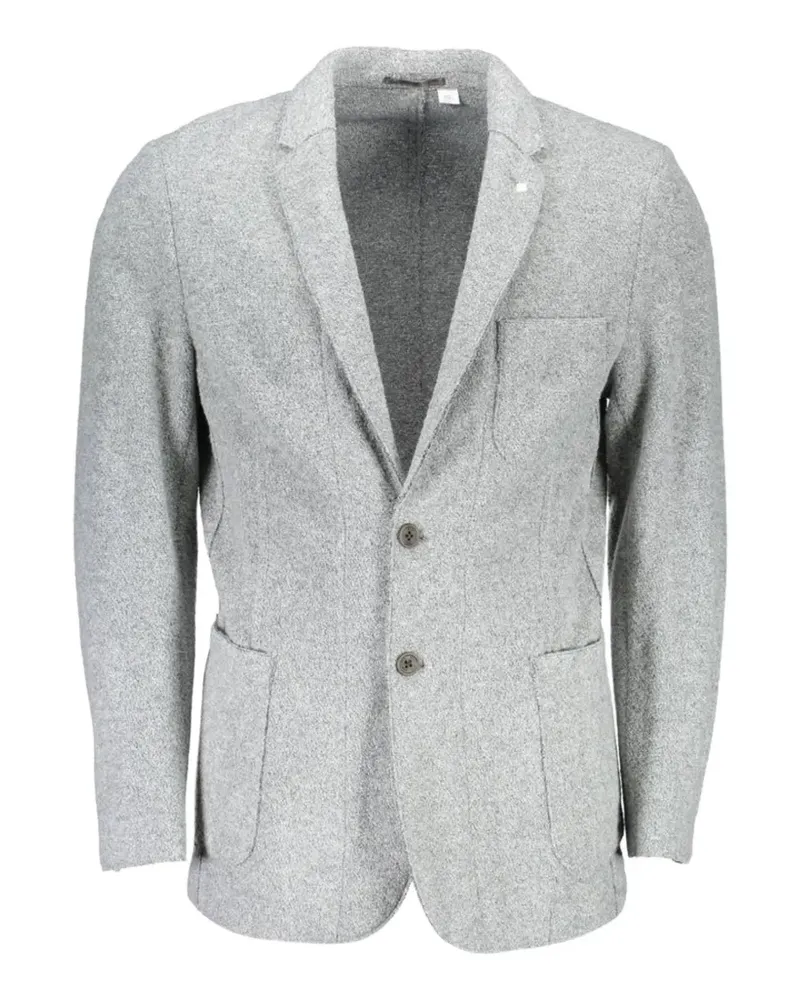 Gant textured single-breasted blazer - Grau Grau