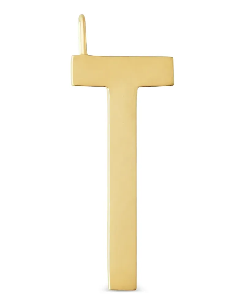 DESIGN LETTERS letter-shaped pendant - Gold Gold