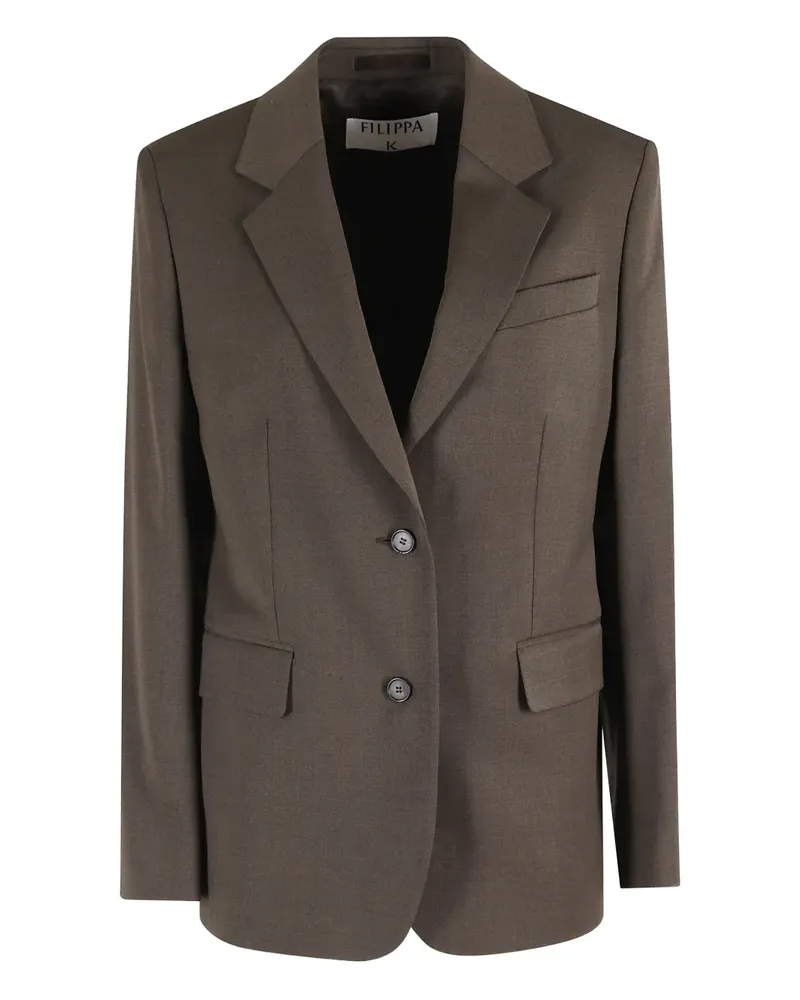 Filippa K notched-lapel wool blazer - Braun Braun