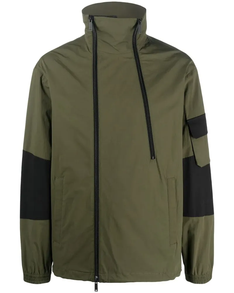 Dsquared2 Sportjacke mit Logo-Print - Grün Grün