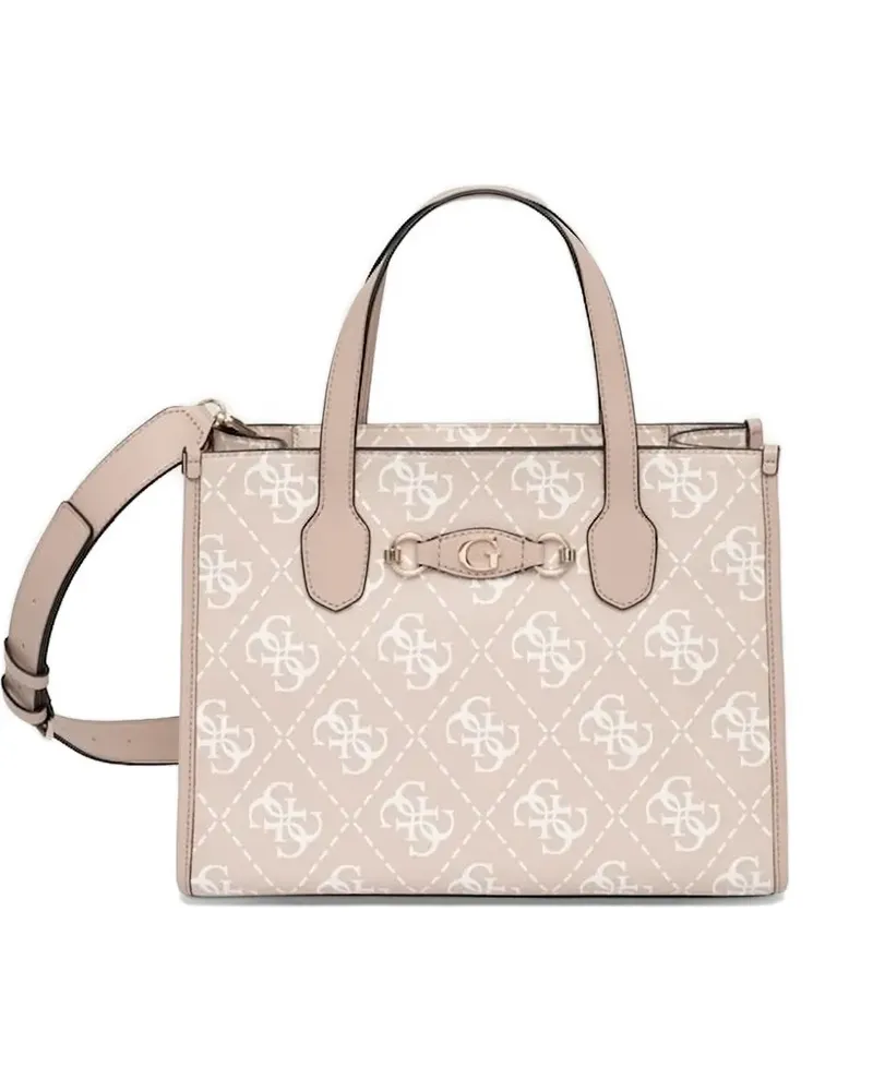 Guess Izzy 4G Tote Bag - Nude Nude