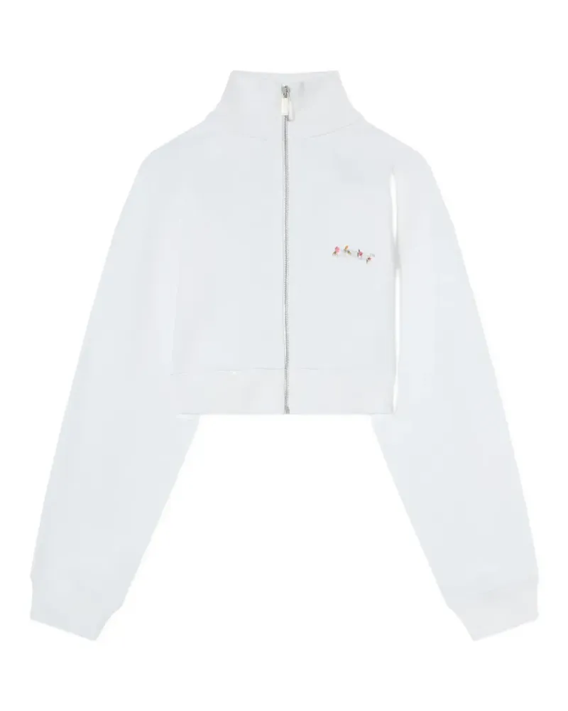 OFF-WHITE Arrows Chiné Cropped-Sweatshirt - Weiß Weiß