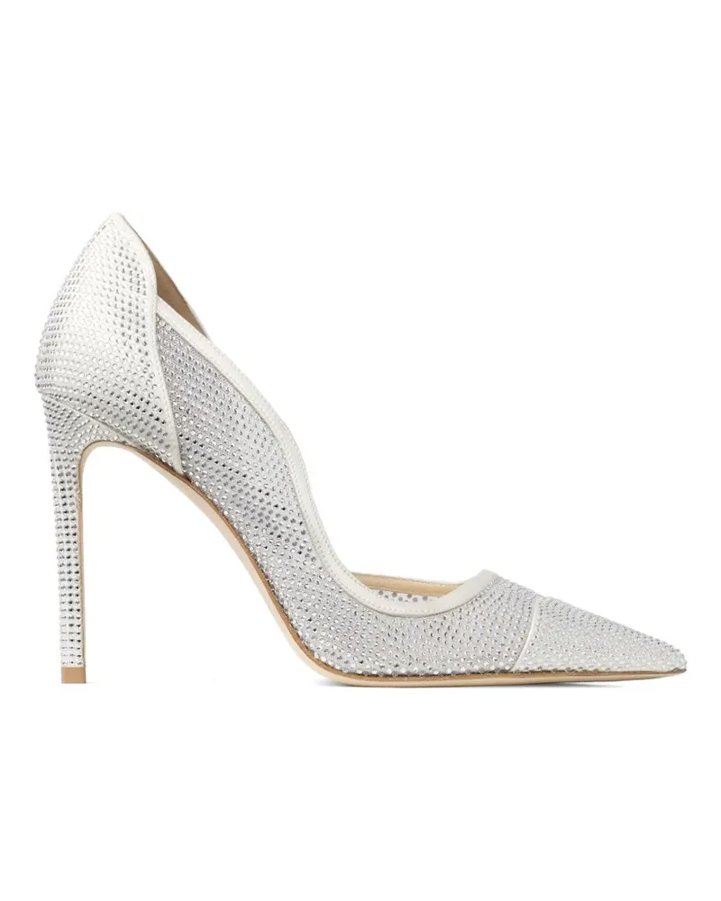 Jimmy Choo Brigitte Pumps mit Kristallen - Weiß Weiß