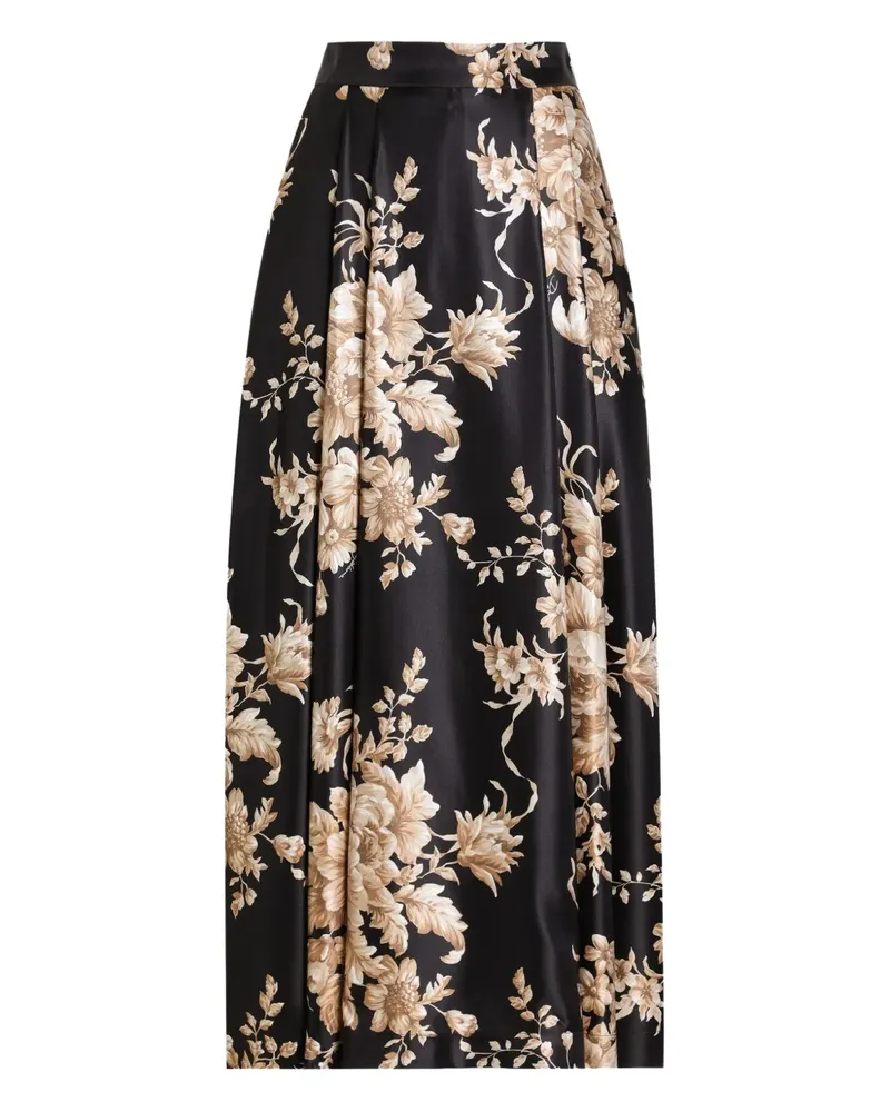 Dolce & Gabbana Midirock mit Falten - Schwarz Schwarz