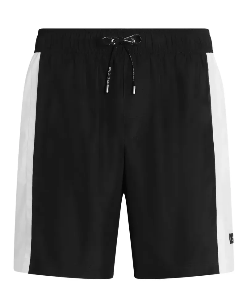 Dolce & Gabbana Badeshorts aus Canvas - Schwarz Schwarz