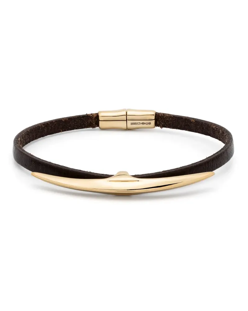 Shaun Leane Arc Armband aus Gold-Vermeil und Leder Gold