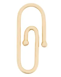 Aurélie Bidermann 18kt 'Paperclip' Gelbgoldanhänger Metallic