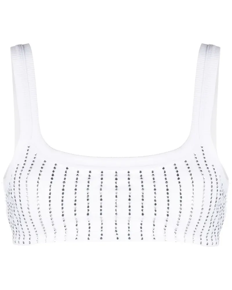 ATTICO Bralet mit Strass - Weiß Weiß
