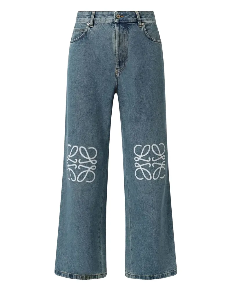 Loewe anagram-logo jeans - Blau Blau