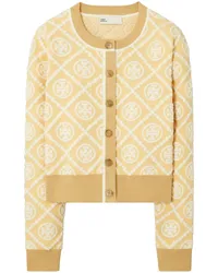 Tory Burch Cardigan mit T-Monogramm Nude